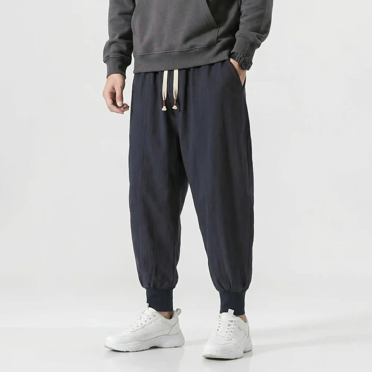 Hikarune 04 - Pantalon harem confort en coton