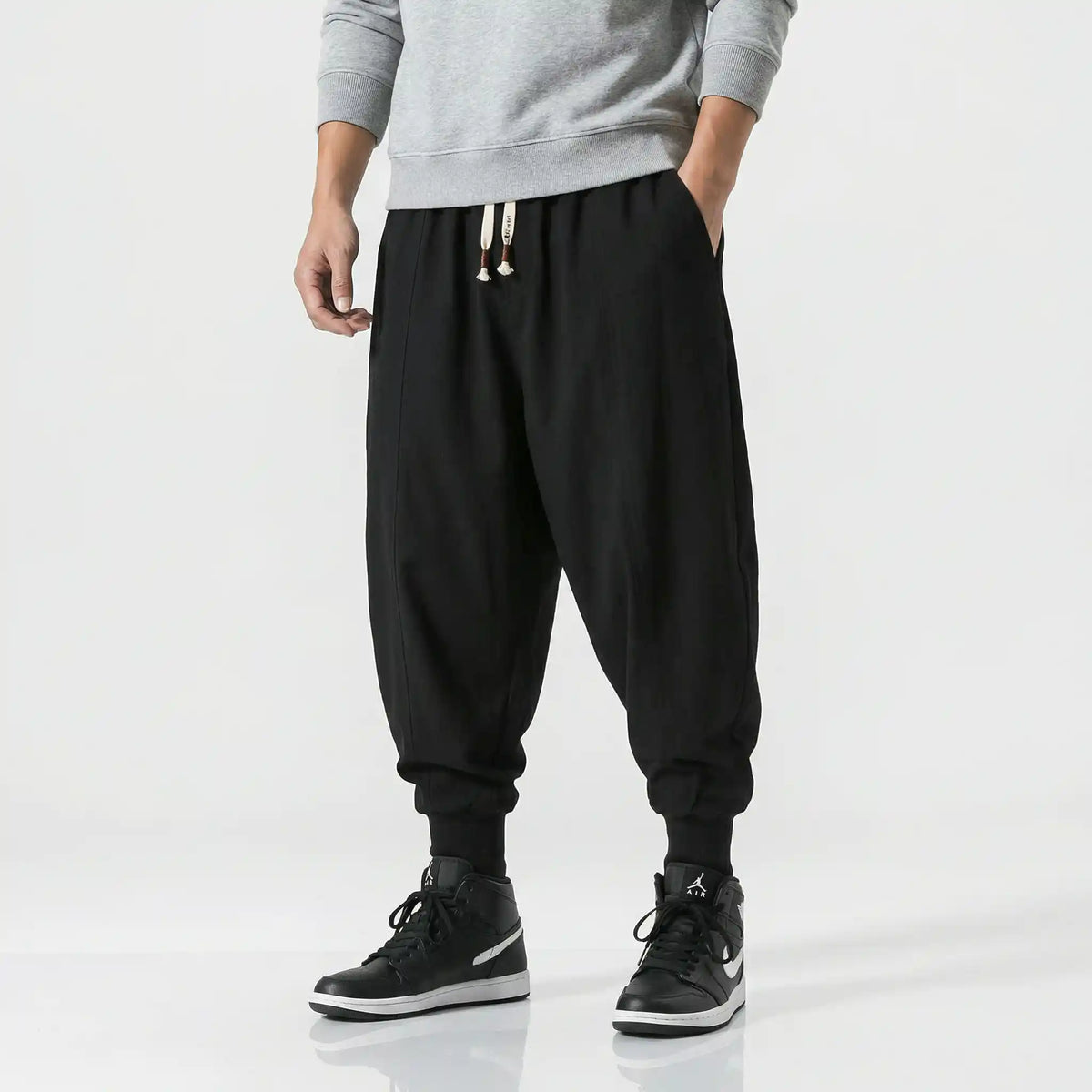 Hikarune 04 - Pantalon harem confort en coton