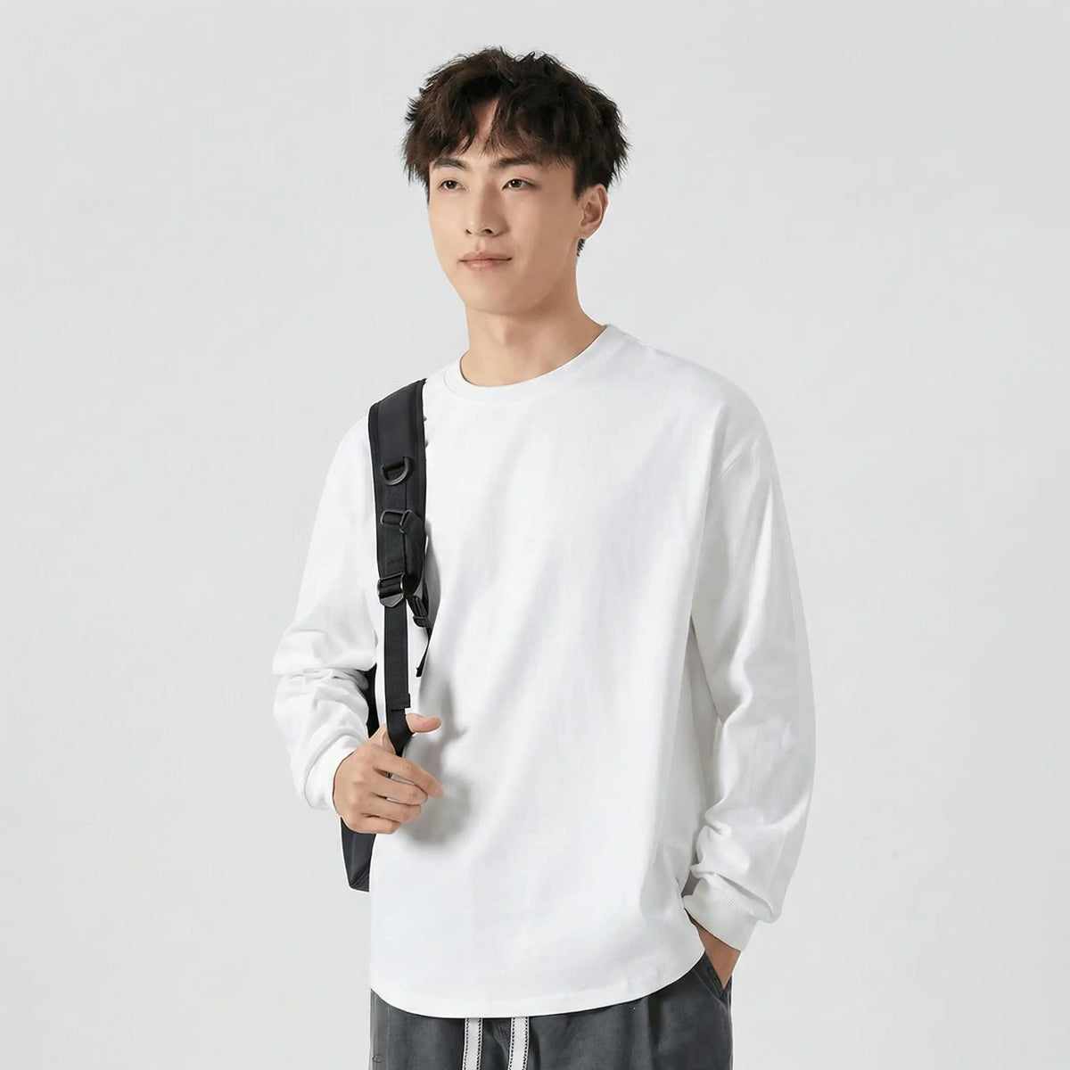 Hikarune J19 - T-shirt oversize à manches longues (280GSM)