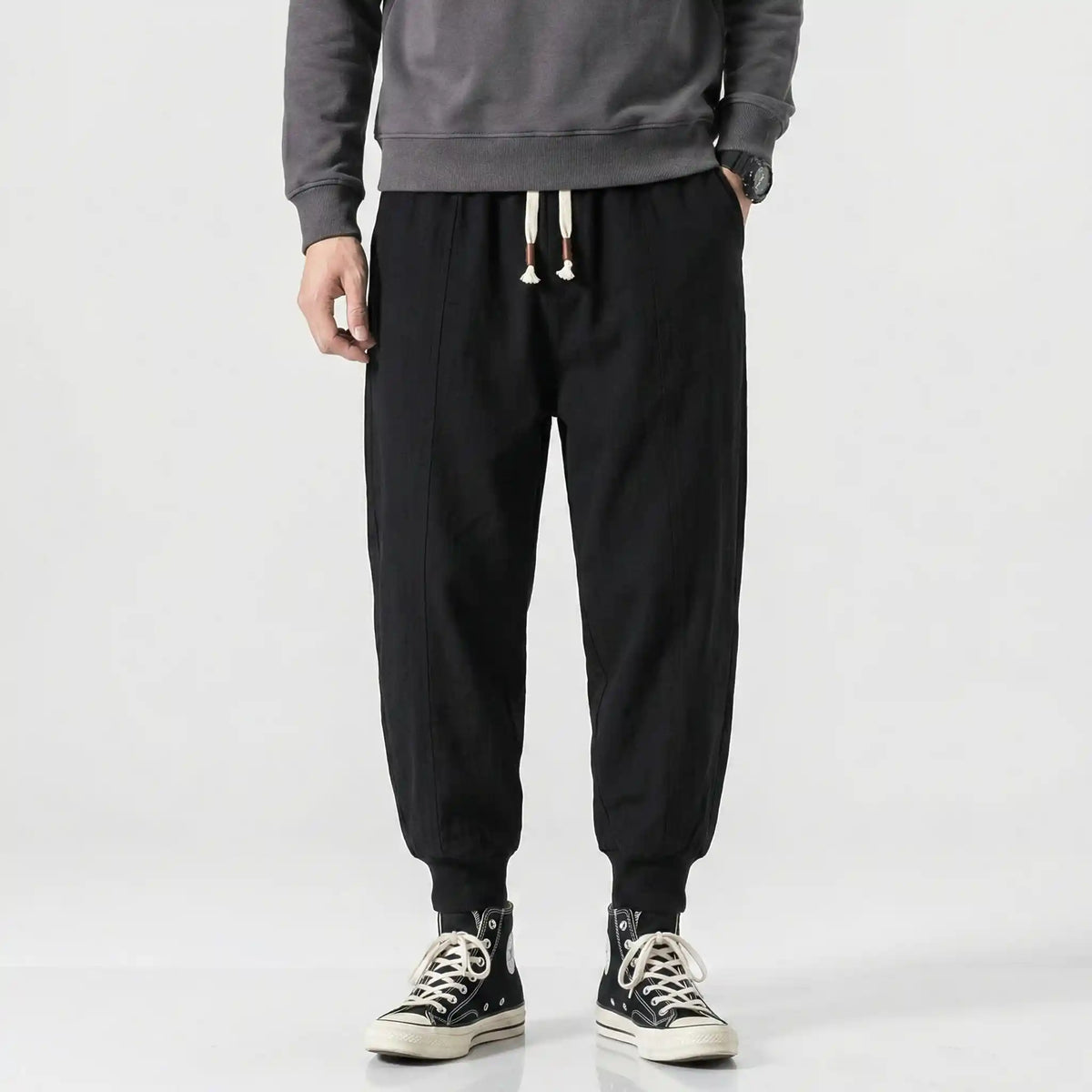 Hikarune 04 - Pantalon harem confort en coton