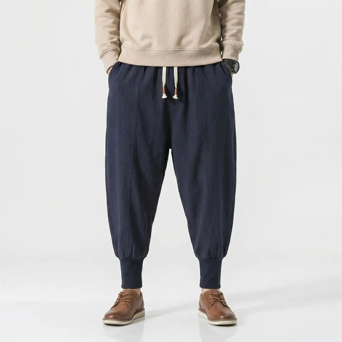 Hikarune 04 - Pantalon harem confort en coton