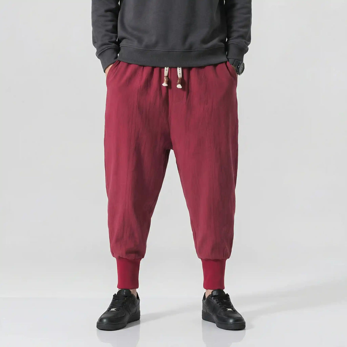 Hikarune 04 - Pantalon harem confort en coton