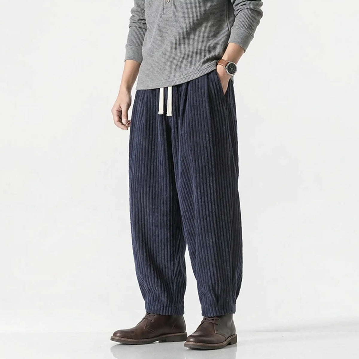 Hikarune 15 - Pantalon en velours côtelé