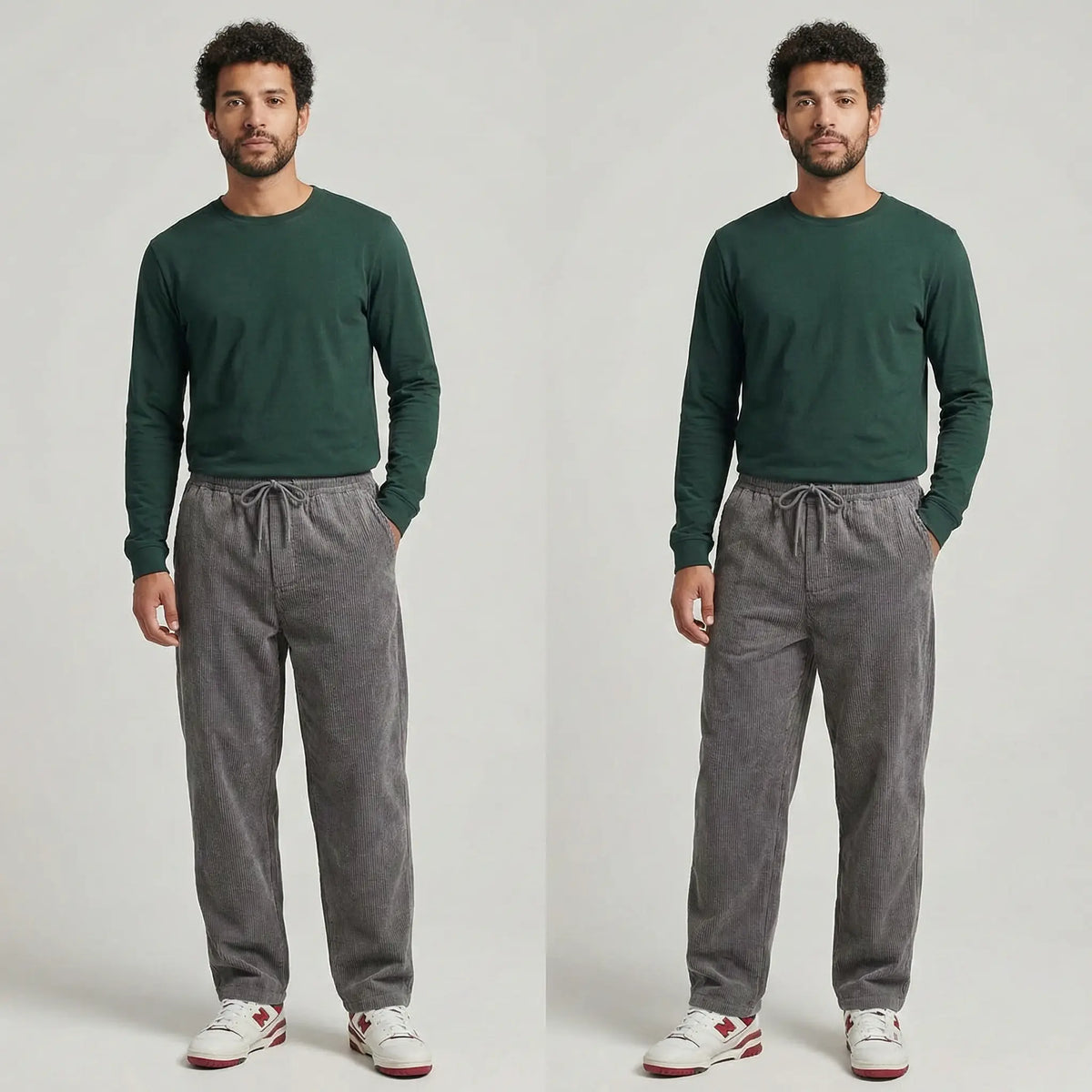 Hikarune 15 - Pantalon en velours côtelé